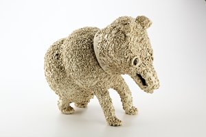 スタッドシャーの水差し、マズルの熊、1740年（陶器） 作： English School