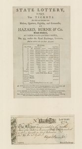 州の宝くじ、1797 作： English School