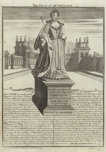 イギリスの女王アンの像