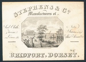 Stephens＆Co、帆布、ネット、より糸、糸、靴糸の製造元、トレードカード 作： English School