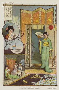 日本のスクリーンの物語（カラーリトグラフ 作： English School