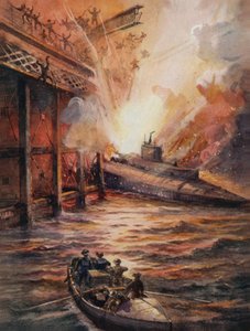 潜水艦C3、高爆発物で満たされた、ゼーブルージュのほくろを充電 作： English School