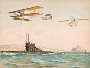 潜水艦と水上飛行機 (クロモリト) 作： English School