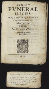プリンスオブウェールズのヘンリーが早すぎる死を遂げたことに対する葬式の葬儀 作： English School