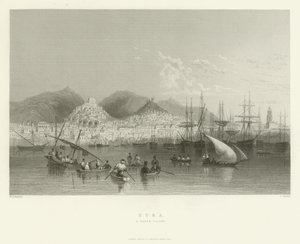 1837年にギリシャの島シラ 作： English School