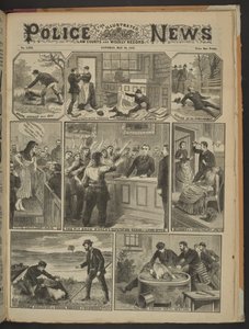 "「トッティ」・スミス、再び法廷へ"イラストレイテッド・ポリス・ニュース1887年5月28日（新聞紙面）
