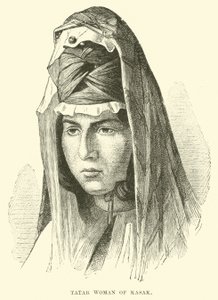 カサックのタタール人女性 作： English School