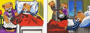 眠っているテディ