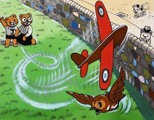 テディベア飛行おもちゃの飛行機 作： English School