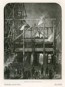 テンプルバー、ロンドン。解体、1878 作： English School