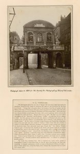 テンプルバー、ロンドン、1878年に撮影した写真 作： English School
