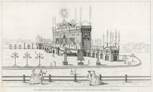エクスラシャペルの平和を称える寺院1749 作： English School