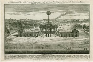 エクスラシャペルの平和を称える寺院1749 作： English School