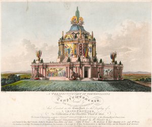 1814年の平和のために建立されたコンコード神殿 作： English School