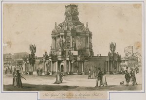 1814年の平和のために建立されたコンコード神殿 作： English School