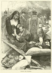 負傷者の世話、1870年9月 作： English School