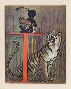 動物のABC：レターT、タイガー（カラーリトグラフ） 作： English School