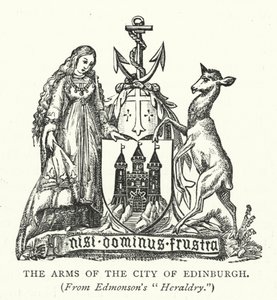 The Arms of the City of Edinburgh（エディンバラ市の紋章）（彫刻 作： English School