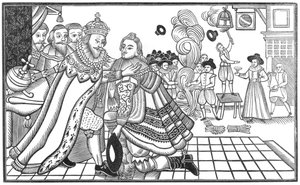 チャールズ陛下（1600〜49年）、ウェールズ王子のスペイン法廷への到着、1623年 作： English School