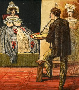 1867年に彼のスタジオで肖像画を描いた芸術家 作： English School