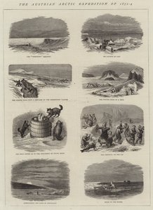 1872-4年のオーストリア北極圏遠征の様子（エングレービング 作： English School