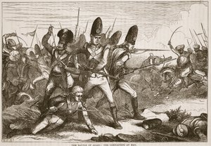 アラスの戦い：湾の手榴弾兵、ジェームズグラントによるインドのカッセル図解歴史のイラスト、パブ。 1879 作： English School
