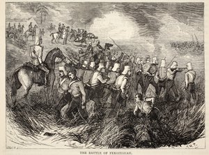 フェロシェシャの戦い、カッセルズイラストレイテッドイングランドの歴史からのイラスト 作： English School