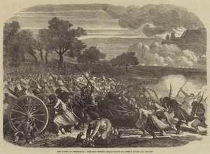 ヴァイセンブルクの戦い、ドイツ軍とフランスのトルコスとズアーブの戦い（エングレーヴィング 作： English School