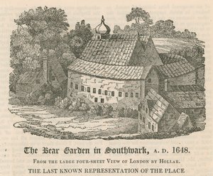 1648年、サザークのベアガーデン 作： English School