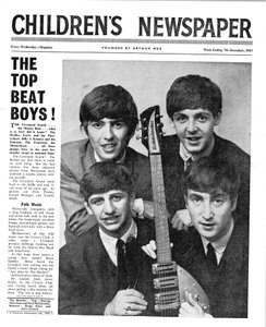 ビートルズ、子供新聞の最初のページ、1963年12月（新聞）