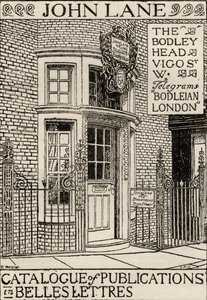 Bodley Head Publishing House、Belles Lettresの出版物カタログの表紙イラスト 作： English School