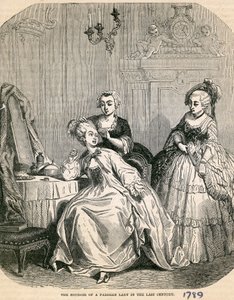 前世紀のパリの女性の私室1789 作： English School