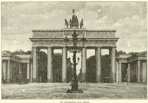 ブランデンブルク門、ベルリン、1870 作： English School