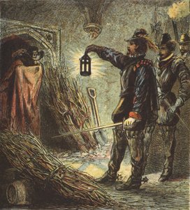 ガイ・フォークスの捕獲、パブ。 1890 作： English School