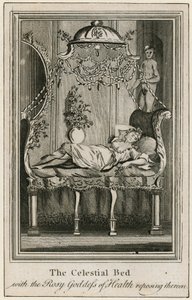 バラ色の健康の女神が眠っている天のベッド 作： English School