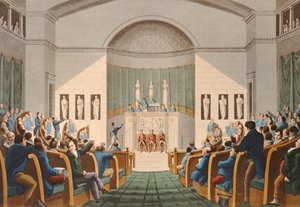 下院会議所、1820年 作： English School
