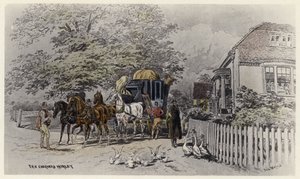 The Chequers, Horley (カラーリトグラフ) 作： English School