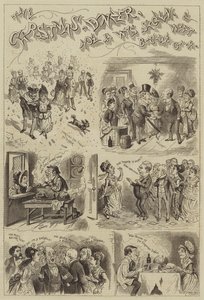 クリスマスの晩餐会、盗まれた経緯とその顛末（エングレービング 作： English School