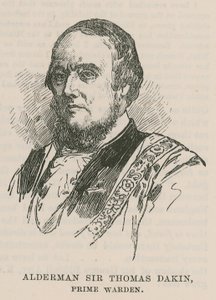 市のギルド：The Fishmongers Company：Alderman Sir Thomas Dakin、Prime Warden 作： English School