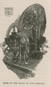 市のギルド：The Fishmongers Company：会社のプレートの一部 作： English School