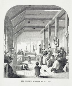 ブリクストンの囚人保育園、ロンドンの刑務所刑務所と刑務所生活の場面（ヘンリーメイヒュー（1812-87）とジョンビニー、1862年）