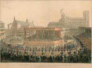 1821年7月19日、ジョージ4世陛下の戴冠式行列