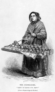 コスターガール、1840年頃