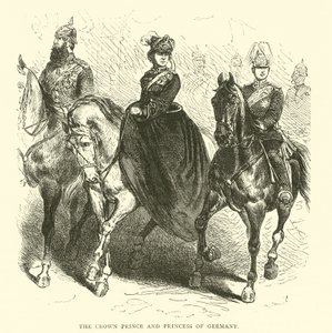 1871年3月、ドイツの皇太子と王女 作： English School