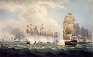 1804年2月15日、コモドールダンス隊によるリノア政権下のフランス人の敗北（イギリス海軍年表、J。ラルフ著）