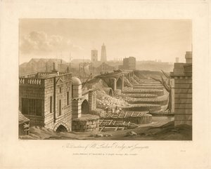 1832年1月26日、オールドロンドンブリッジの解体 作： English School