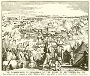 1566年9月7日のトルコ人によるSzigetvarの破壊