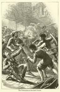 サーク海賊団の壊滅（版画 作： English School