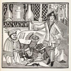 2本の棒の悪魔またはタウンアンティルド、パブ、ジョンアシュトンによる18世紀のChap-booksのイラスト。 1882