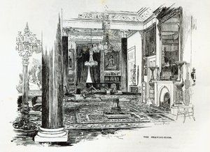 オズボーンハウスの応接室、「レジャーアワー」1888年